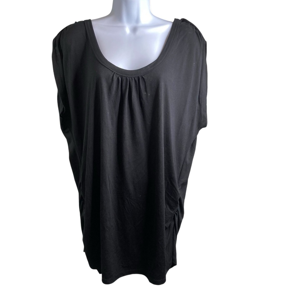 Michael Michael Kors Women's Black Blouse Est. Size 1X Minimalist Scandi Boho